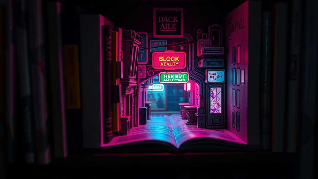 Cyberpunk & Sci-Fi book nook kits